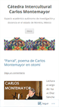 Mobile Screenshot of catedracarlosmontemayor.org